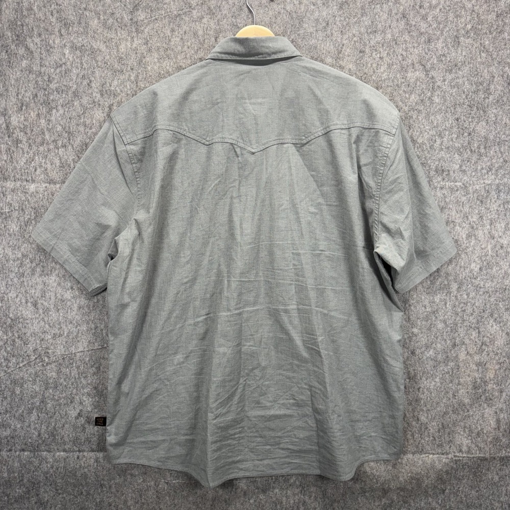 Howler Brothers Crosscut Deluxe Shirt Men's XL Short Sleeve Pearl Snap Western - Picture 9 of 11
